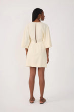 Dress To| Beige Front Knot Kimono Sleeve Mini Dress