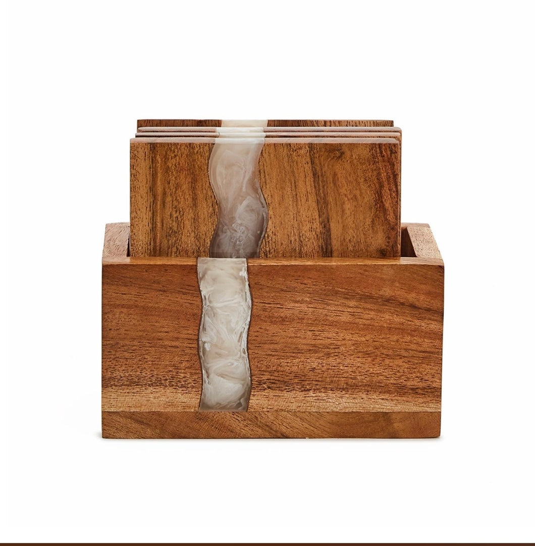 VERGLAS S/4 COASTERS WITH HOLDER