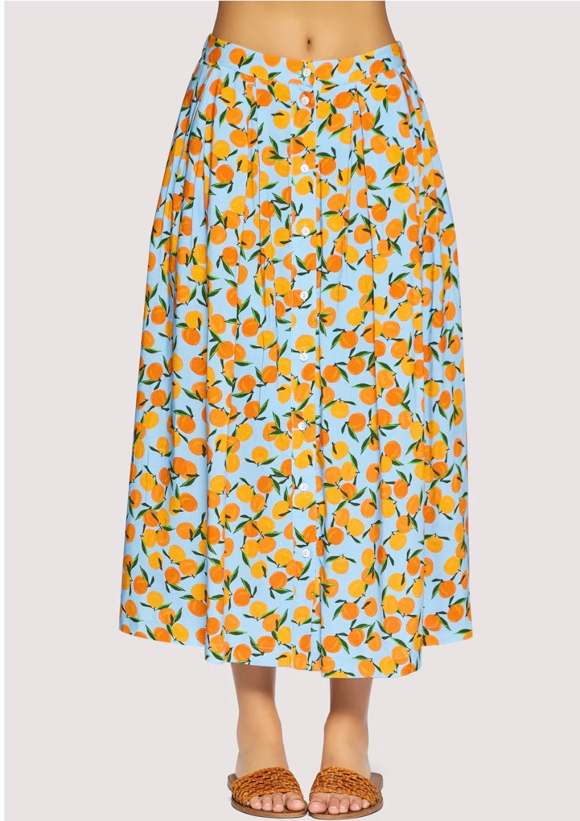 Lost + Wander | CITRUS SOIREE MIDI SKIRT