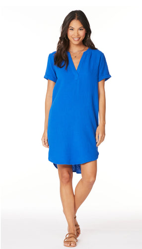 Bobi | Split Neck Dress