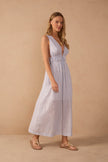 Dress To | Blue Lurex Stripe Dress