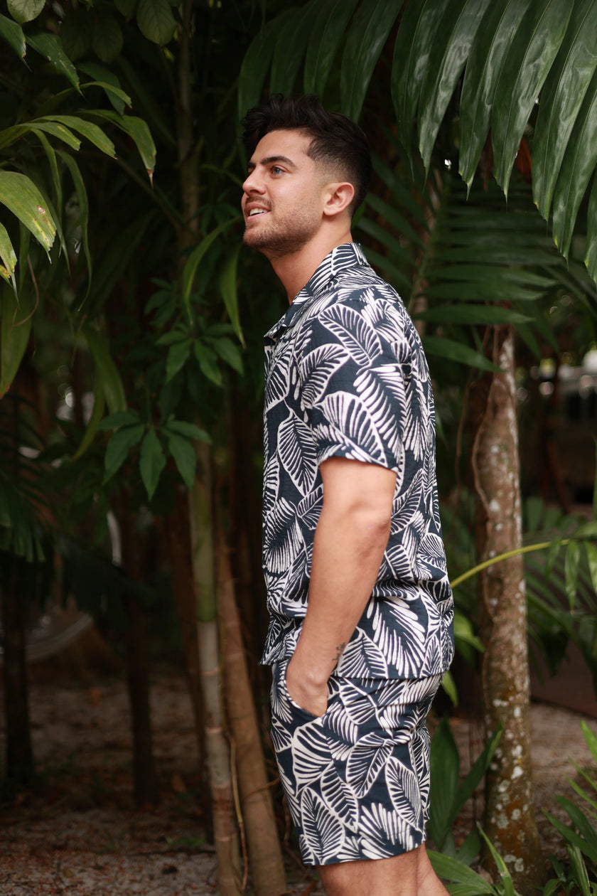 Salty Weekend | MEN PRINTED BUTTON DOWN SHIRT