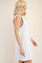 Glam | Round Neck Sleeveless Mini Dress