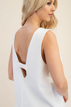Glam | Round Neck Sleeveless Mini Dress