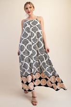 Glam | Straight Neck Printed Maxi Dress Dress