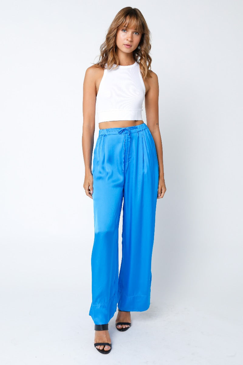 Olivaceous |  Noah Satin Pants