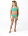 Shade Critters | Green Girls Crinkle Textured Bikini