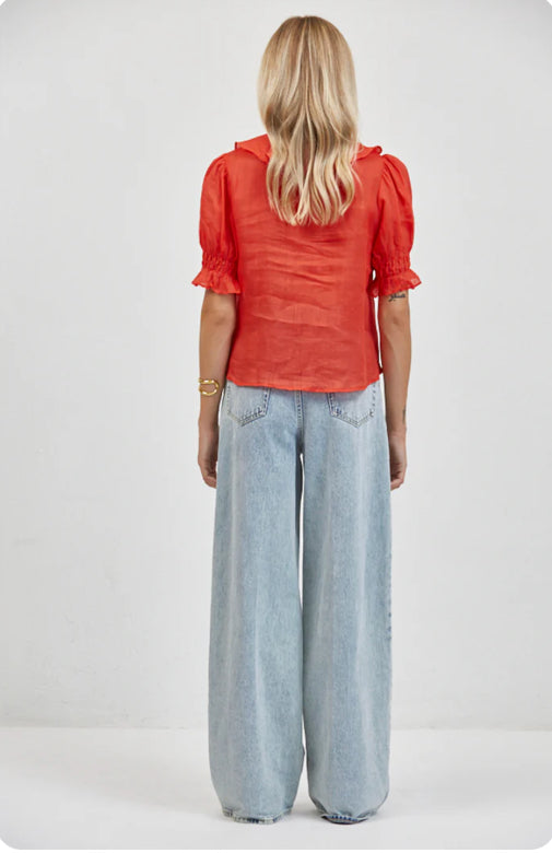 A. Ren | Robbie Ruffle Top