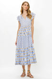 Oliphant | Cinched Flirty Midi Dress