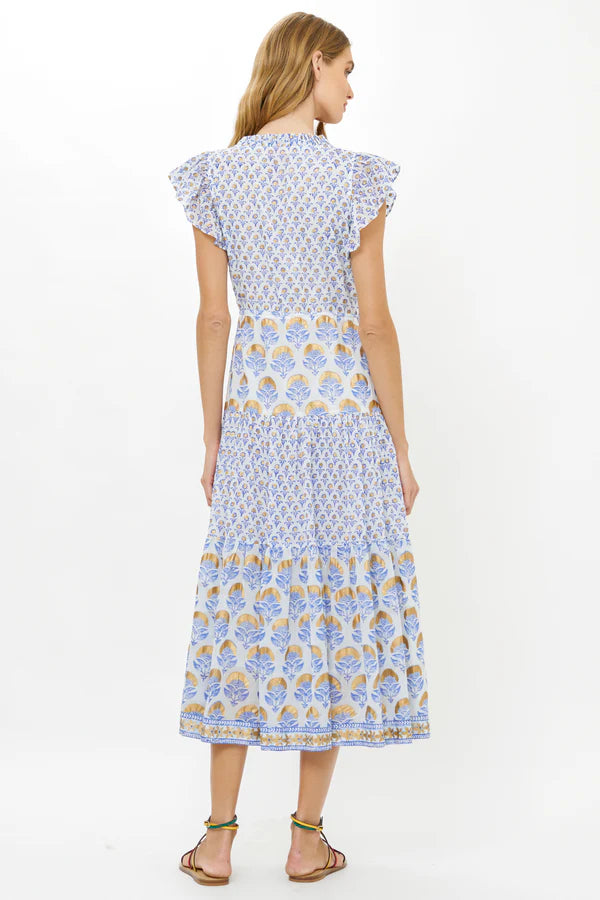 Oliphant | Cinched Flirty Midi Dress