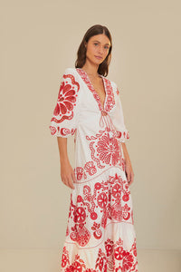 Farm Rio | Richelieu Vneck Maxi Dress