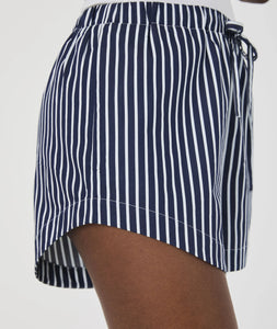 French Connection | Alexis Cotton Drawstring Striped Shorts