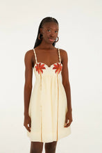Farm Rio | Coconut Tree Embroidered Mini Dress