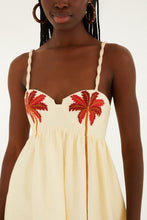 Farm Rio | Coconut Tree Embroidered Mini Dress