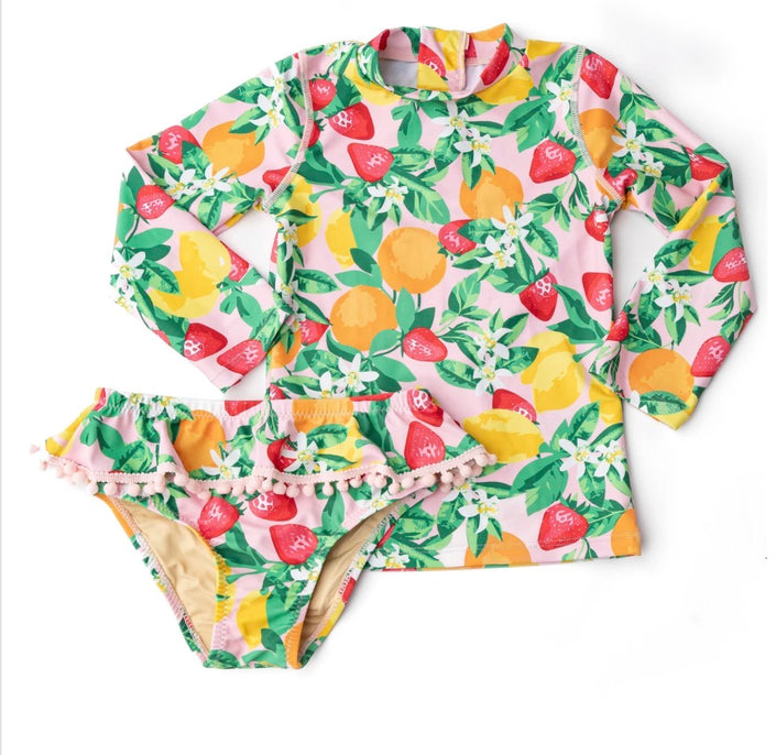 Shade Critters | Fruit Punch Girls Rashguard Swim Set