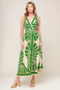 Flying Tomato | Swept Me Off My Feet Green Woven Midi Dress