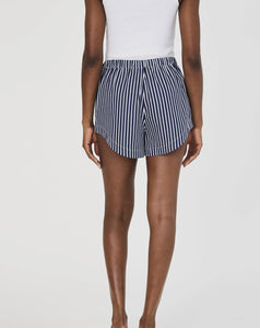 French Connection | Alexis Cotton Drawstring Striped Shorts