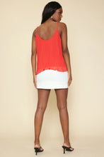 Skies are Blue | PLEATED LACE DETAIL CAMI TOP