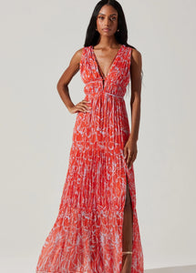 ASTR | PESCADERO PLEATED MAXI DRESS