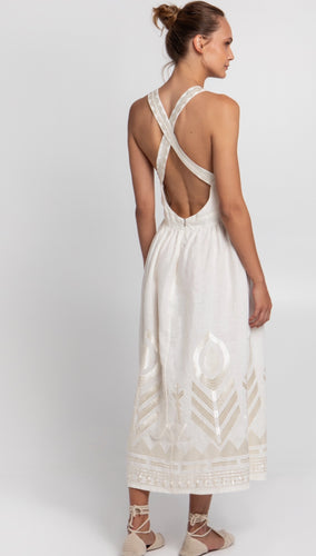 Greek Archaic Kori | Open Back Maxi