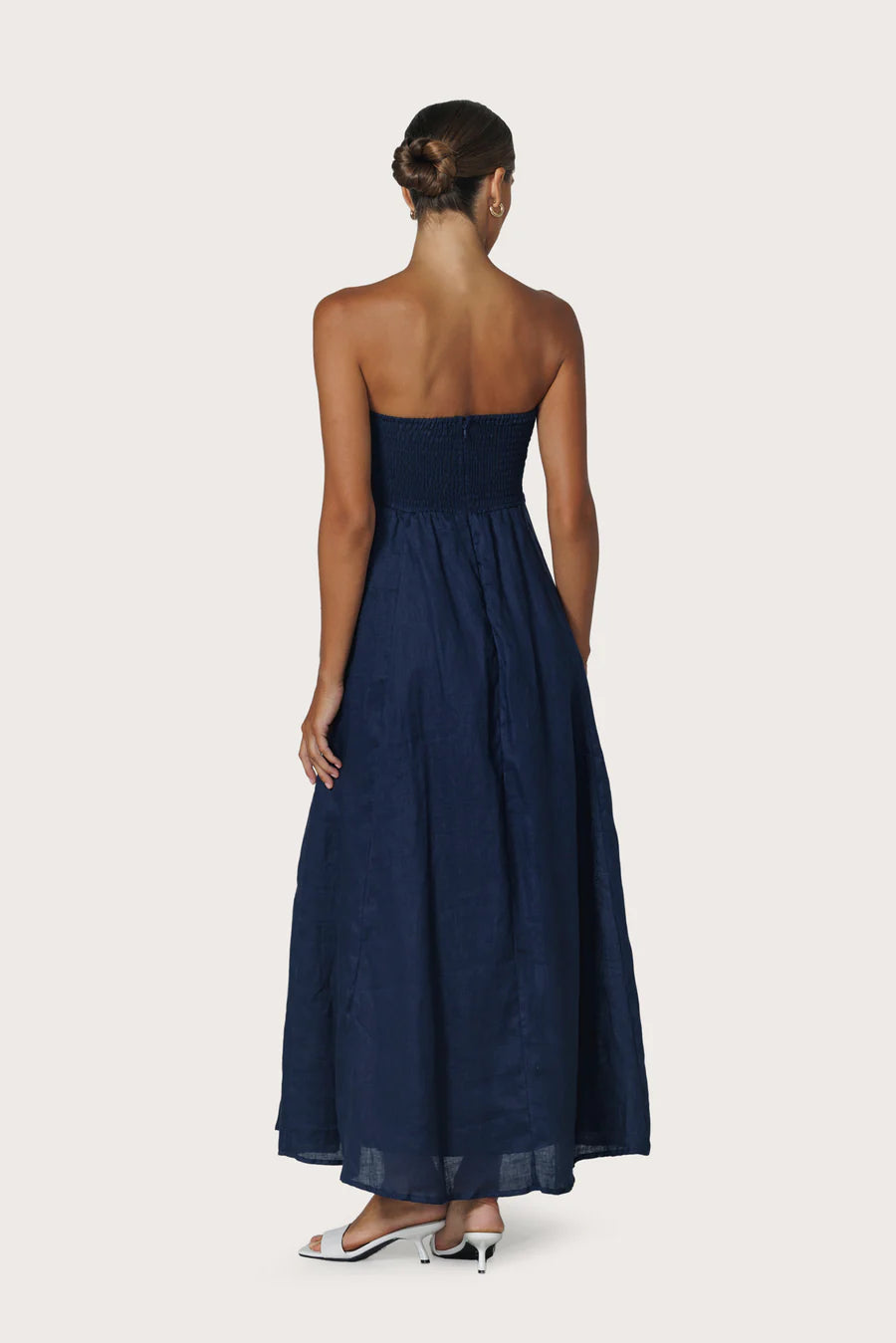 Alora Linen Maxi Dress
