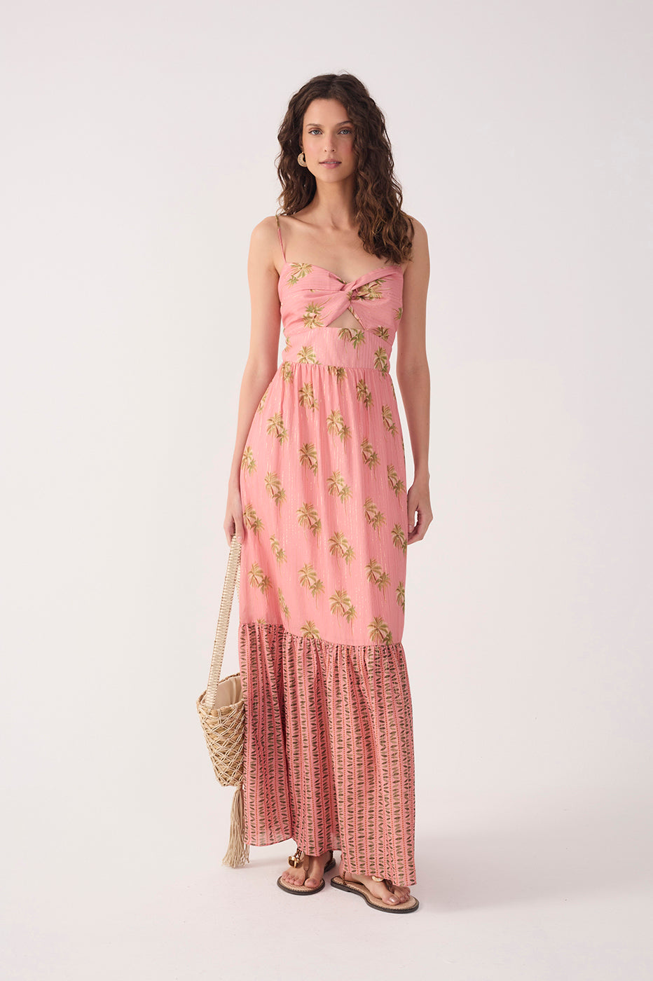Dress To | Pink Oasis Palm Maxi