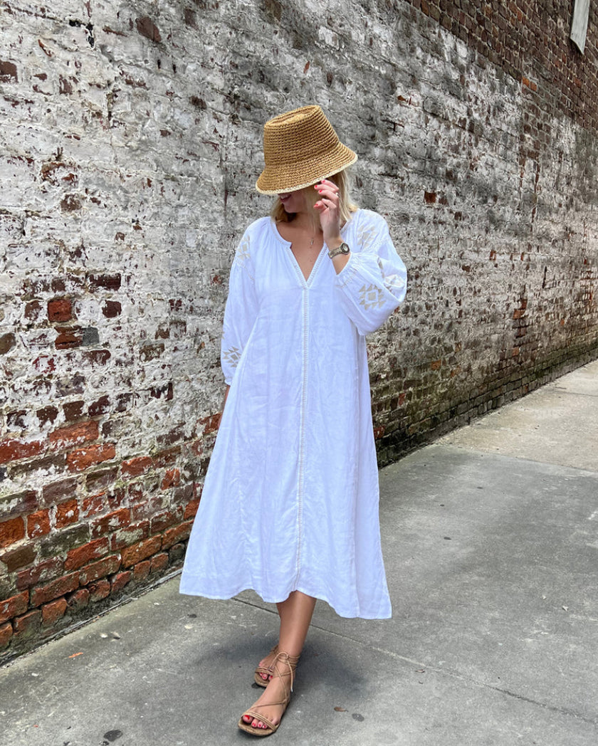 Madison Mathews| Sullivan Midi Embroidery Dress