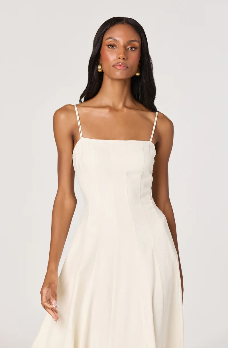 ASTR | Trisha Square Neck Midi Dress
