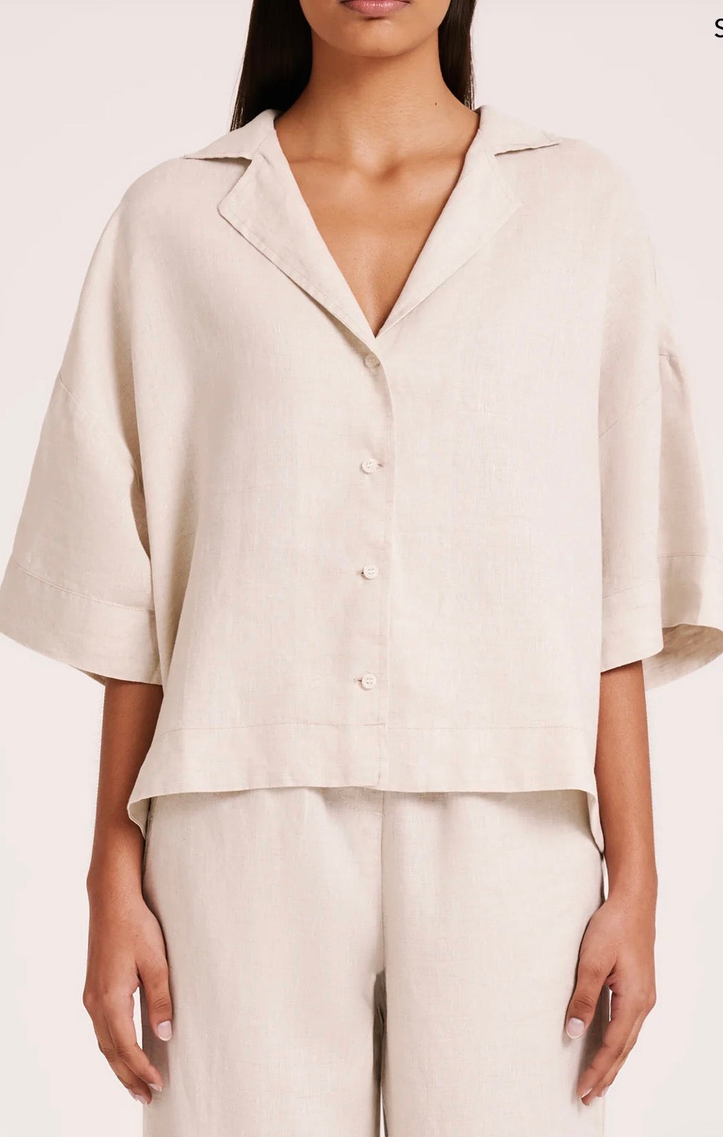 Nude Lucy | Linen Lounge Shirt