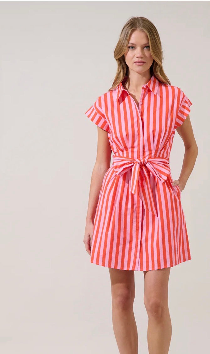 Sugarlips | Samera Button Up Mini Dress