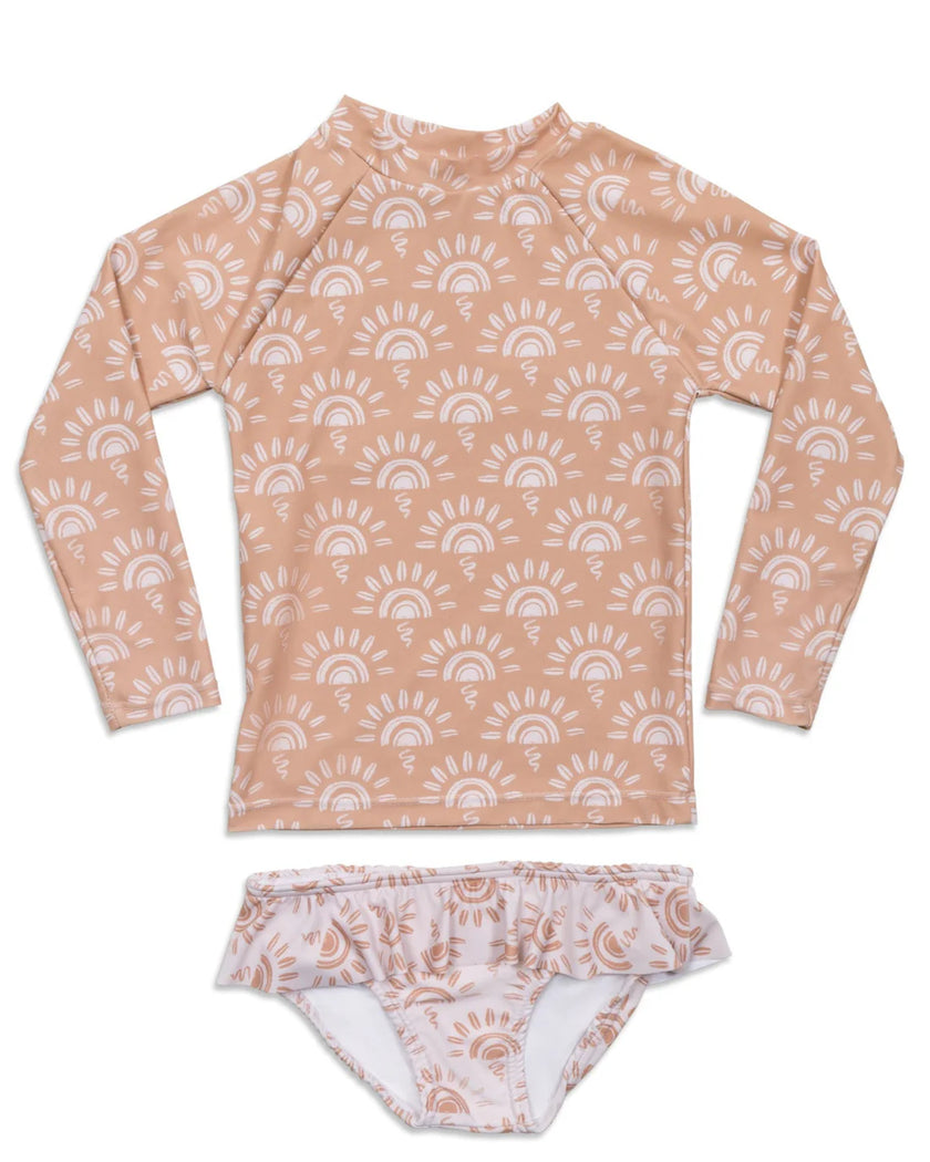 TideWaterTots| Sunny Days Girls SunShirt & Skirt Set