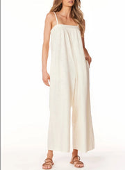 Bobi | Square Neck Cami Wide Leg Jumpsuit