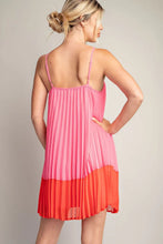 Glam | Color Block Pleated Dress