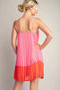 Glam | Color Block Pleated Dress