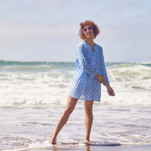 RockFlowerPaper| Fifer Blue Pintuck Beach Coverup