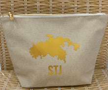 Toss Designs | St. John Coated Linen Cosmetic Bag
