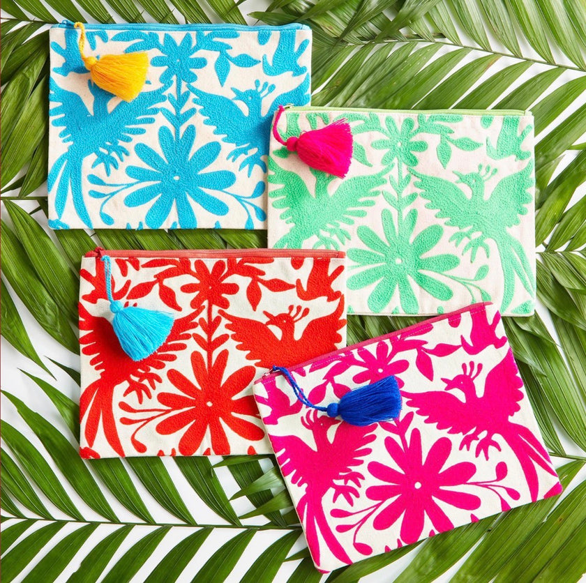 Two’s Company | Flora Embroidery Pouch