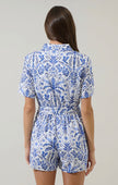 Sugarlips | Romina Tropical Soria Button Up Romper