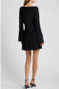 French Connection | Ennis Long Sleeve Satin Minidress