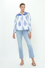 Oliphant | MANDARIN PINTUCK BLOUSE