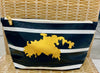 Toss Designs | St. John Coated Linen Cosmetic Bag
