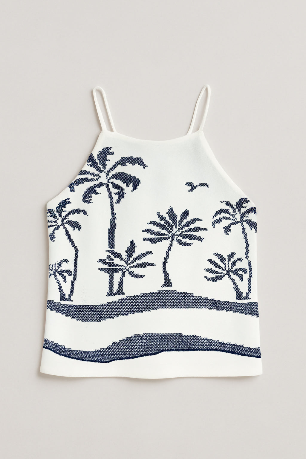 Dress To | Palm Embroidered Tank