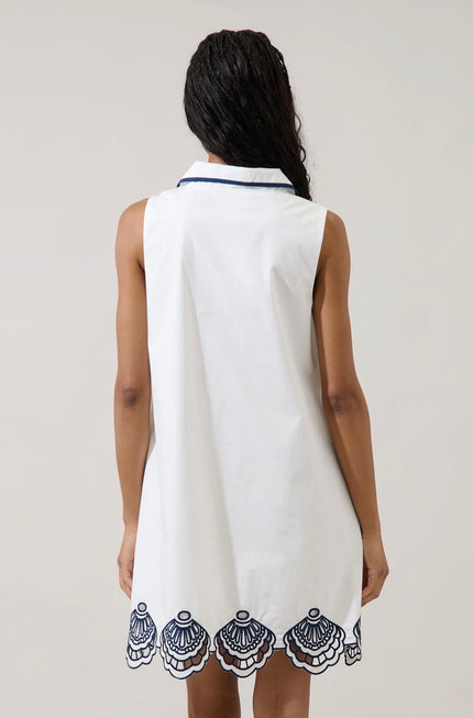 Sugarlips | Ashley Embroidered Collared Mini Dress
