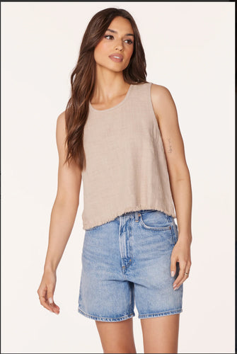 Bobi | RAW EDGE SCOOP NECK TANK