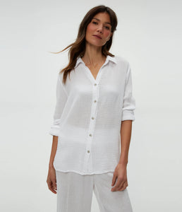 Michael Stars | Leo Gauze Button Down Shirt