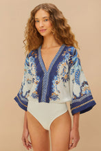 Farm Rio| Off-White Ana Tapestry Kimono Bodysuit