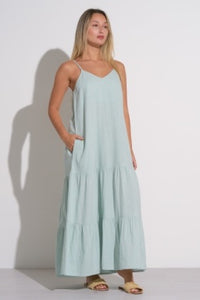 Elan | Tiered Spaghetti Strap Maxi