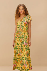 Farm Rio | Yellow Tropical Paradise Lenzing™ Ecovero™ Euroflax™ Maxi Dress