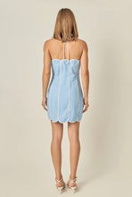 English Factory | SCALLOPED HALTER MINI DRESS