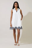 Sugarlips | Ashley Embroidered Collared Mini Dress
